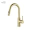 Kibi Circular Single Handle Pull Down Kitchen & Bar Sink Faucet KKF2011BG - alternate 1